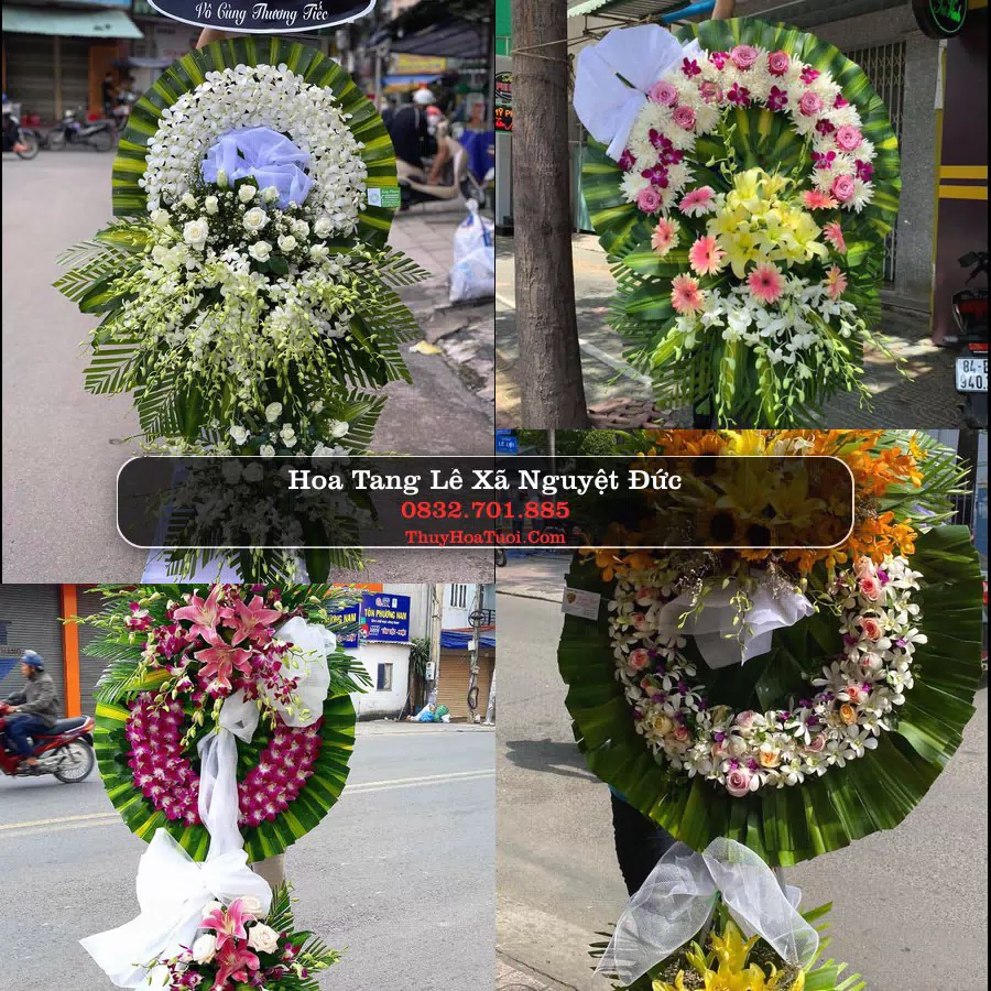 Vòng hoa chia buồn Xã Nguyệt Đức - ThuyHoaTuoi.Com