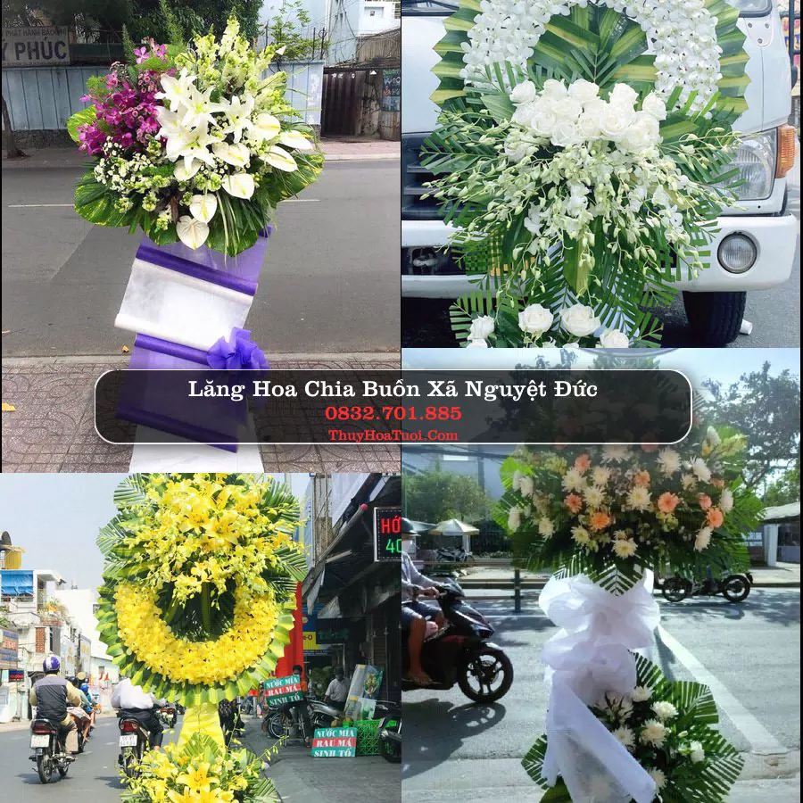 Kệ hoa tang lễ giao tại Xã Nguyệt Đức, Phú Thọ