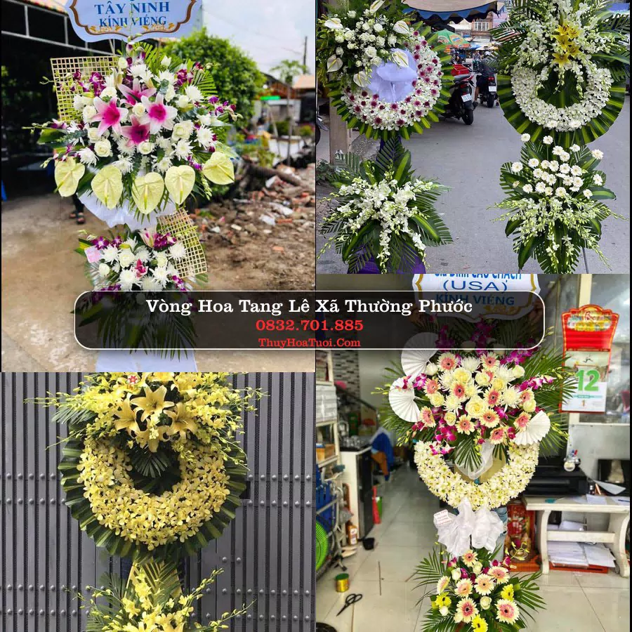Kệ hoa tang lễ giao tại Xã Thường Phước, Đồng Tháp
