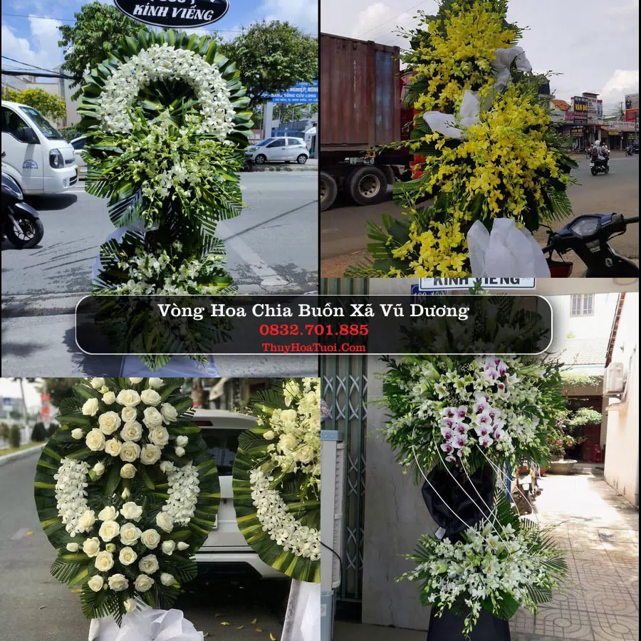 Vòng hoa chia buồn Xã Vũ Dương - ThuyHoaTuoi.Com