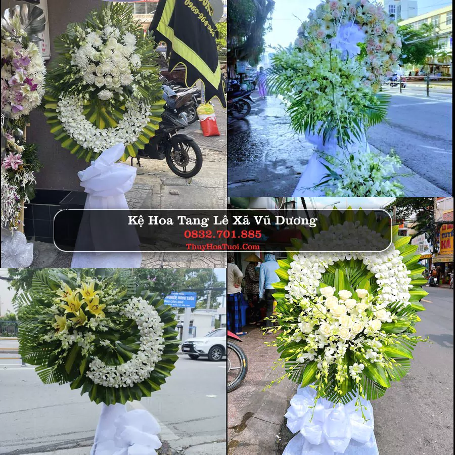 Kệ hoa tang lễ giao tại Xã Vũ Dương, Ninh Bình
