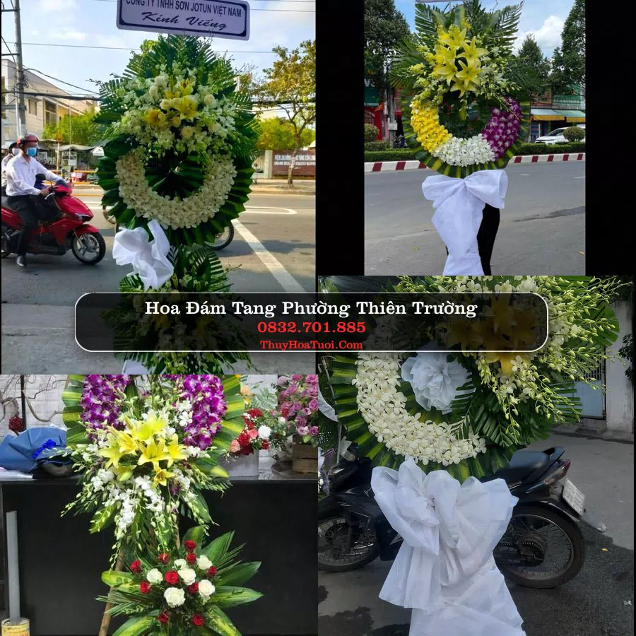 Vòng hoa chia buồn Phường Thiên Trường - ThuyHoaTuoi.Com