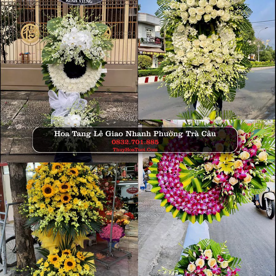 Kệ hoa tang lễ giao tại Phường Trà Câu, Quảng Ngãi