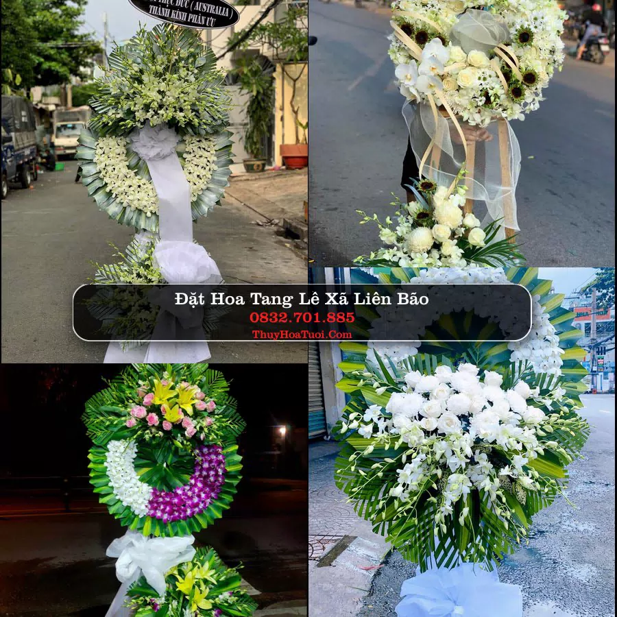 Vòng hoa chia buồn Xã Liên Bão - ThuyHoaTuoi.Com