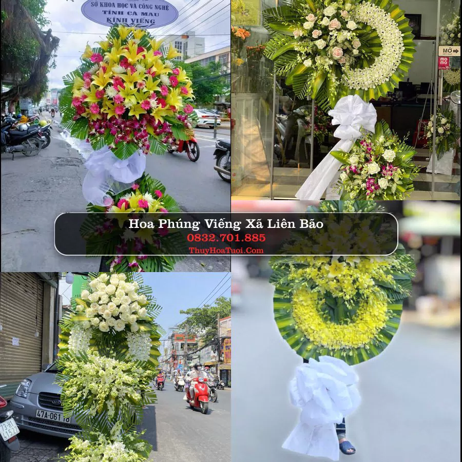 Kệ hoa tang lễ giao tại Xã Liên Bão, Bắc Ninh