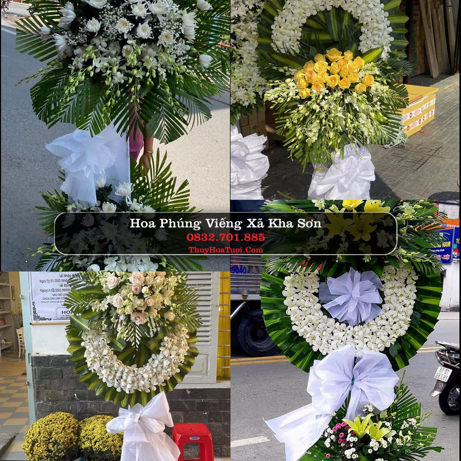 Kệ hoa tang lễ giao tại Xã Kha Sơn, Thái Nguyên