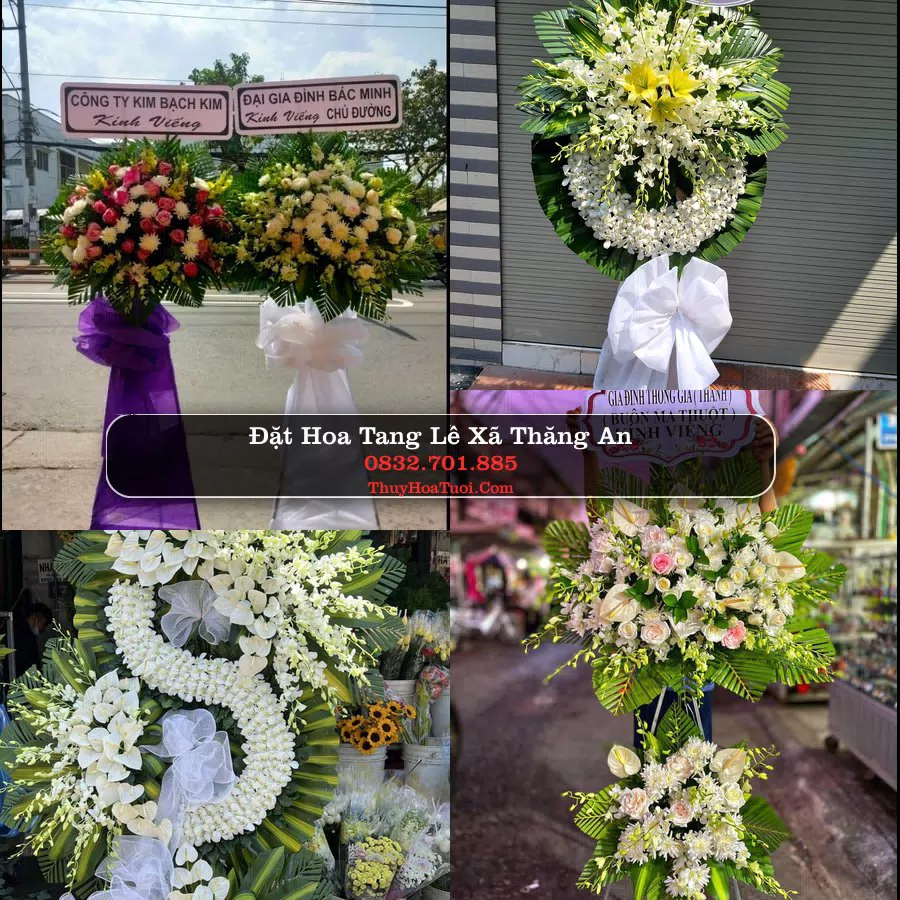 Vòng hoa chia buồn Xã Thăng An - ThuyHoaTuoi.Com