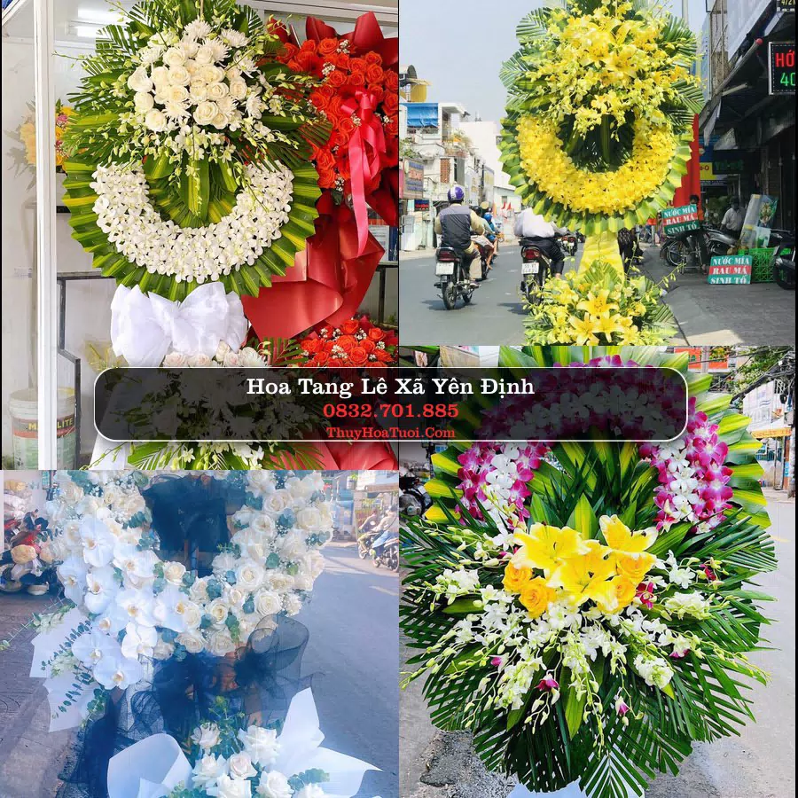 Vòng hoa chia buồn Xã Yên Định - ThuyHoaTuoi.Com