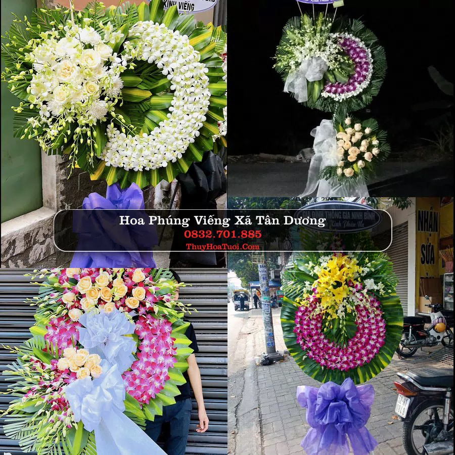 Kệ hoa tang lễ giao tại Xã Tân Dương, Đồng Tháp