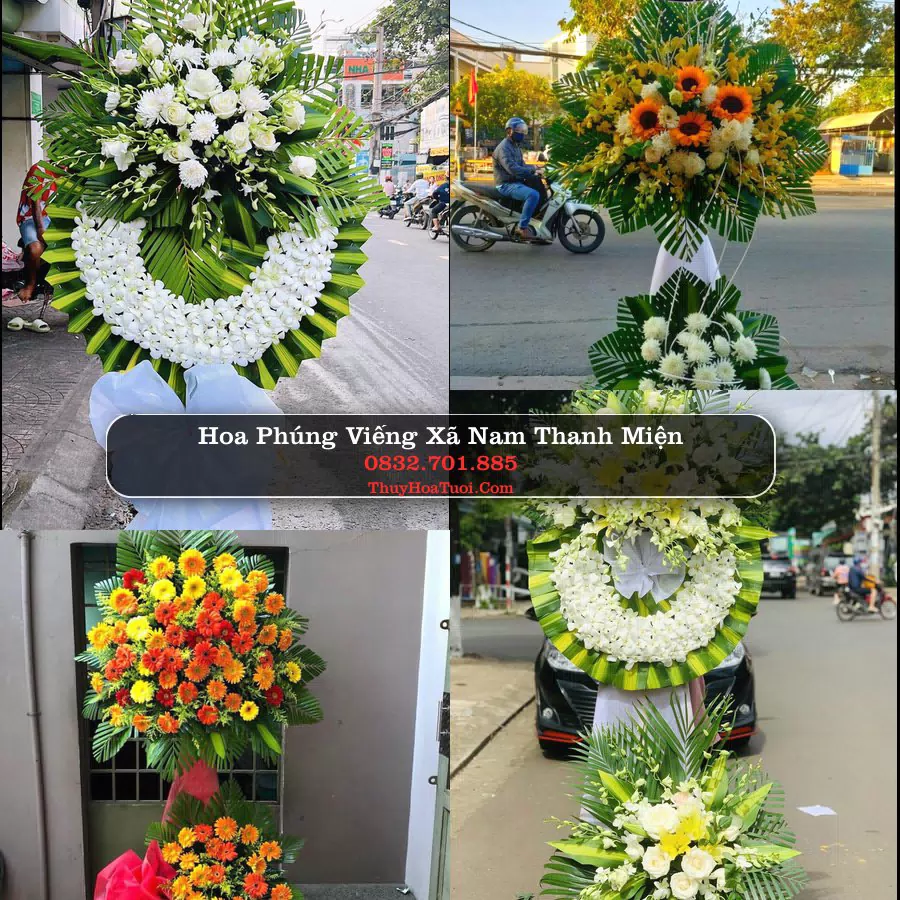 Vòng hoa chia buồn Xã Nam Thanh Miện - ThuyHoaTuoi.Com