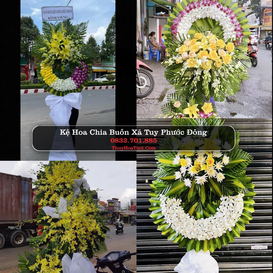 Kệ hoa tang lễ giao tại Xã Tuy Phước Đông, Gia Lai