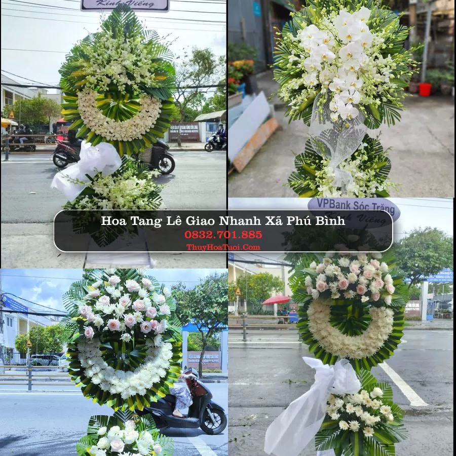 Kệ hoa tang lễ giao tại Xã Phú Bình, Thái Nguyên