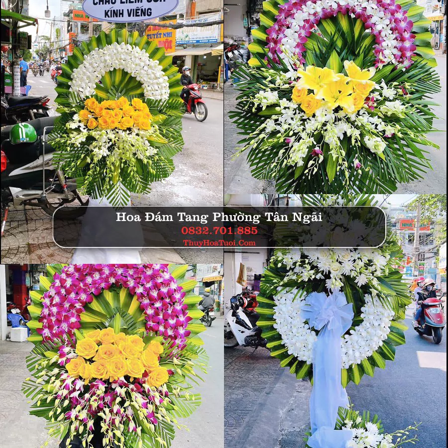 Vòng hoa chia buồn Phường Tân Ngãi - ThuyHoaTuoi.Com