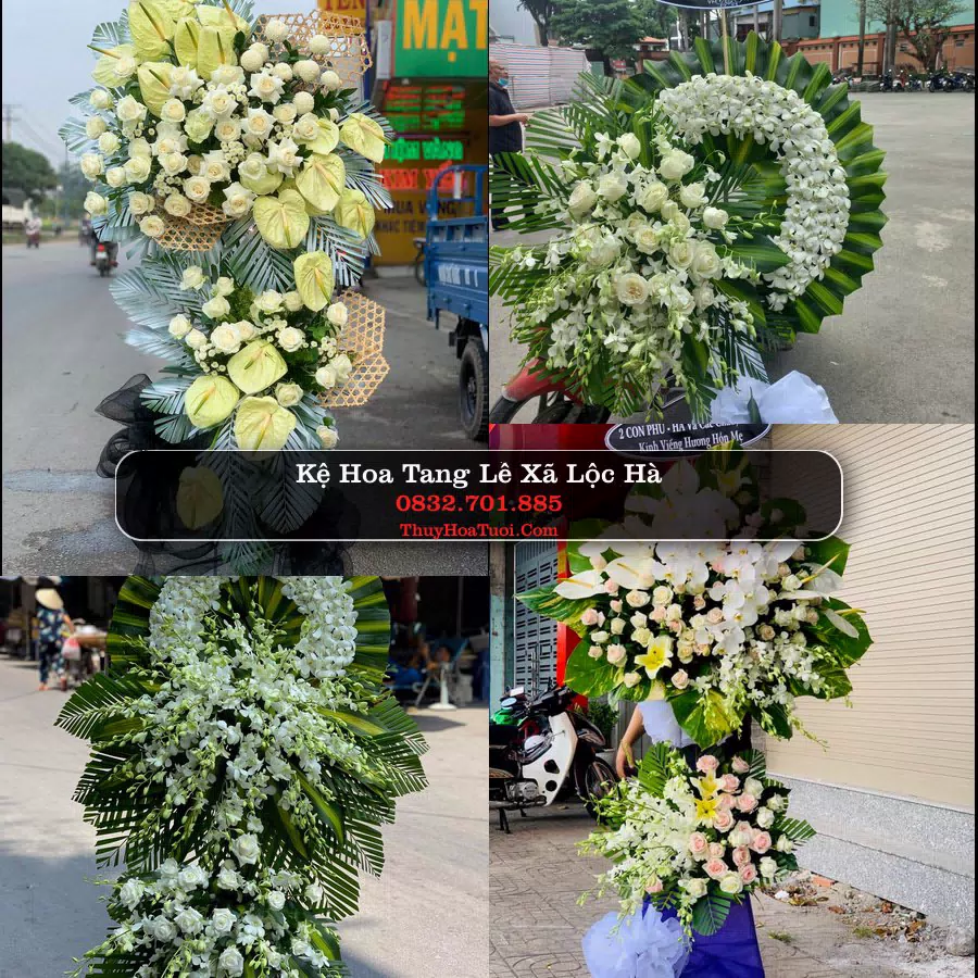 Vòng hoa chia buồn Xã Lộc Hà - ThuyHoaTuoi.Com