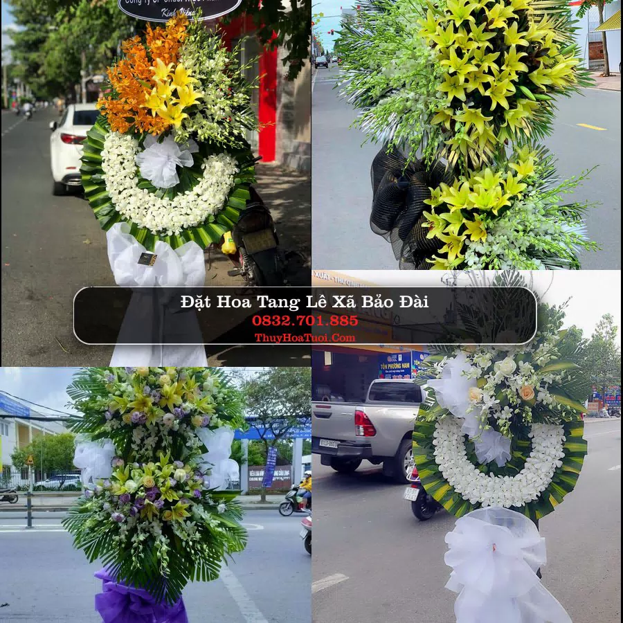 Vòng hoa chia buồn Xã Bảo Đài - ThuyHoaTuoi.Com