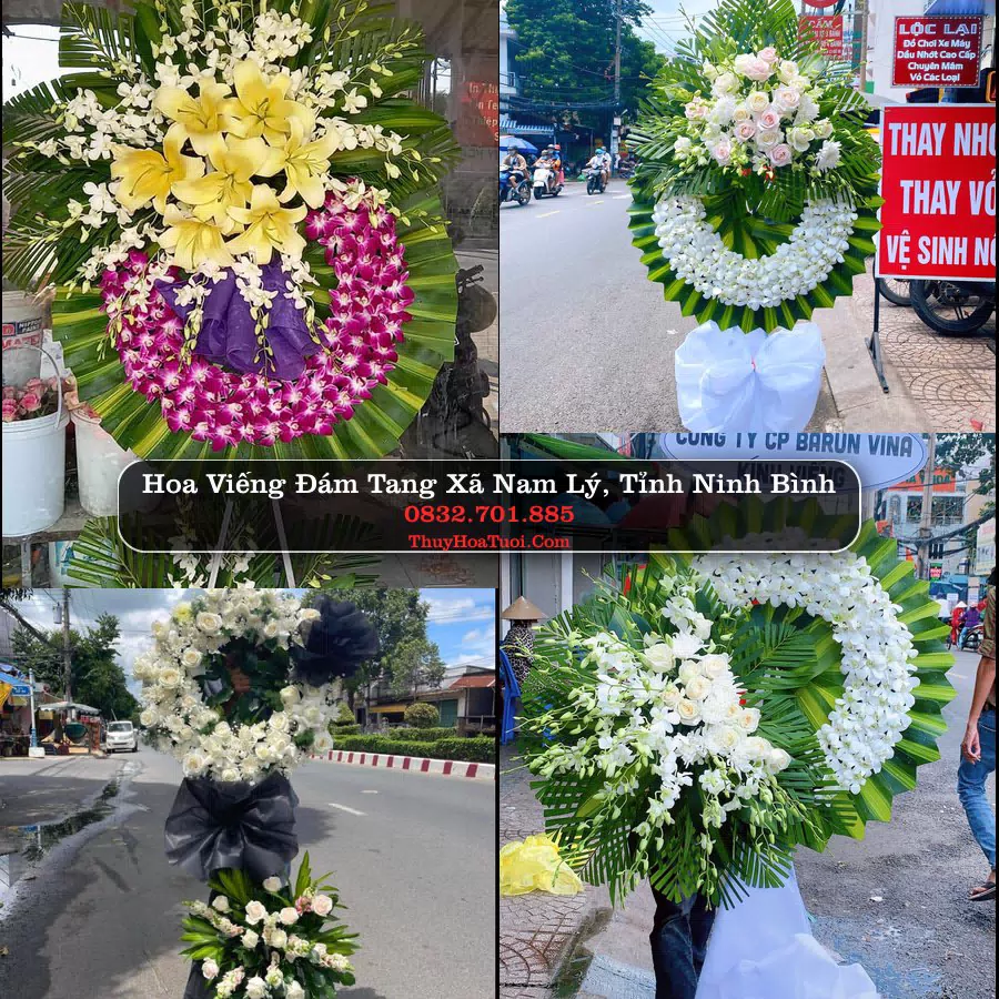 Vòng hoa chia buồn Xã Nam Lý - ThuyHoaTuoi.Com