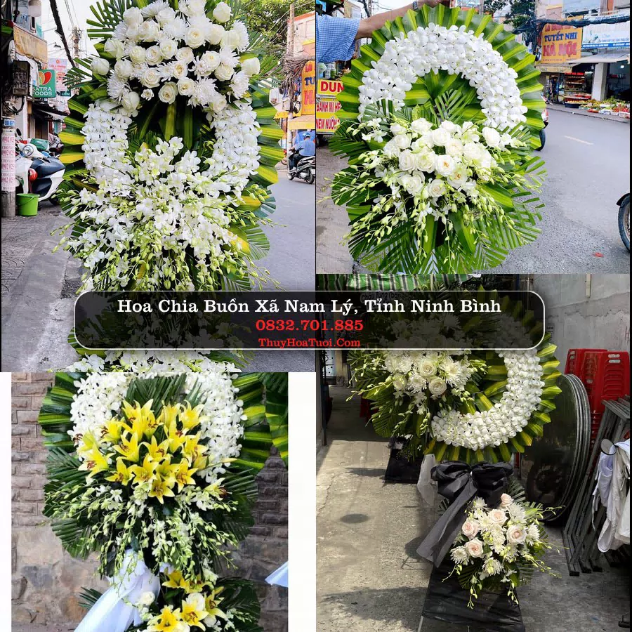 Kệ hoa tang lễ giao tại Xã Nam Lý, Ninh Bình