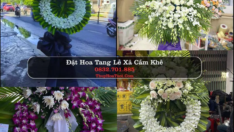 Đặt Vòng Hoa Chia Buồn tại Xã Cẩm Khê, Phú Thọ