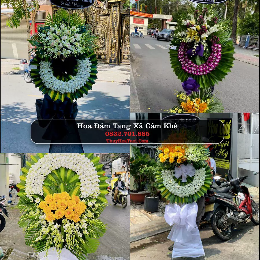Kệ hoa tang lễ giao tại Xã Cẩm Khê, Phú Thọ