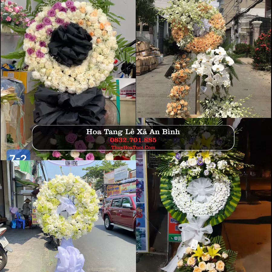 Vòng hoa chia buồn Xã An Bình - ThuyHoaTuoi.Com