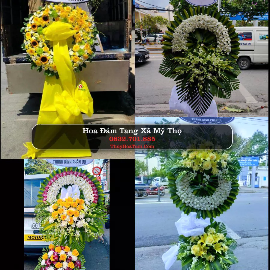 Vòng hoa chia buồn Xã Mỹ Thọ - ThuyHoaTuoi.Com