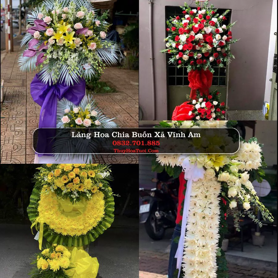 Vòng hoa chia buồn Xã Vĩnh Am - ThuyHoaTuoi.Com