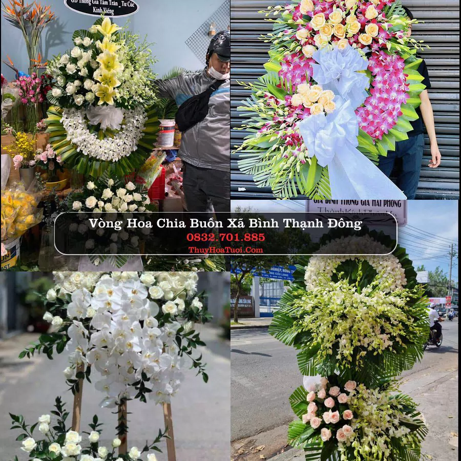 Đặt Vòng Hoa Chia Buồn tại Xã Bình Thạnh Đông, An Giang