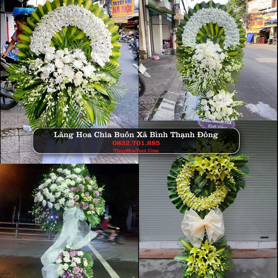 Vòng hoa chia buồn Xã Bình Thạnh Đông - ThuyHoaTuoi.Com