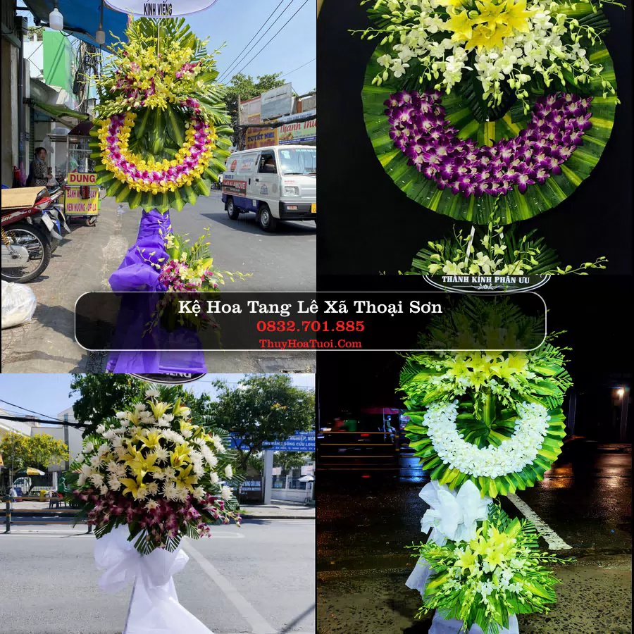 Vòng hoa chia buồn Xã Thoại Sơn - ThuyHoaTuoi.Com