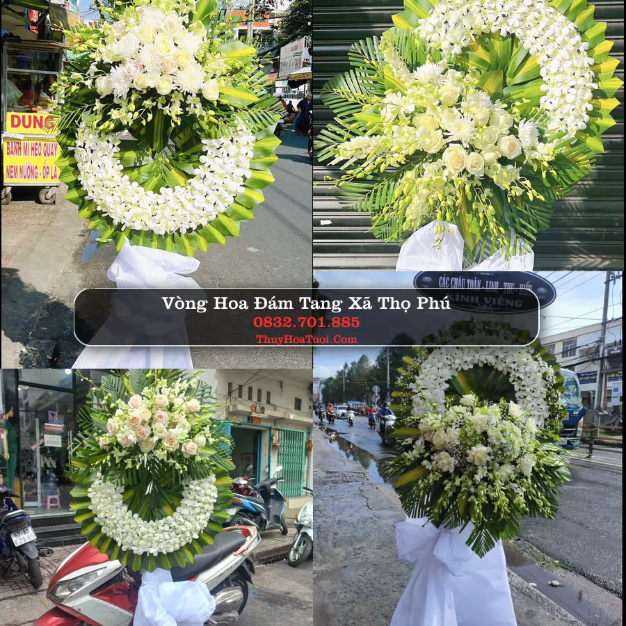 Vòng hoa chia buồn Xã Thọ Phú - ThuyHoaTuoi.Com