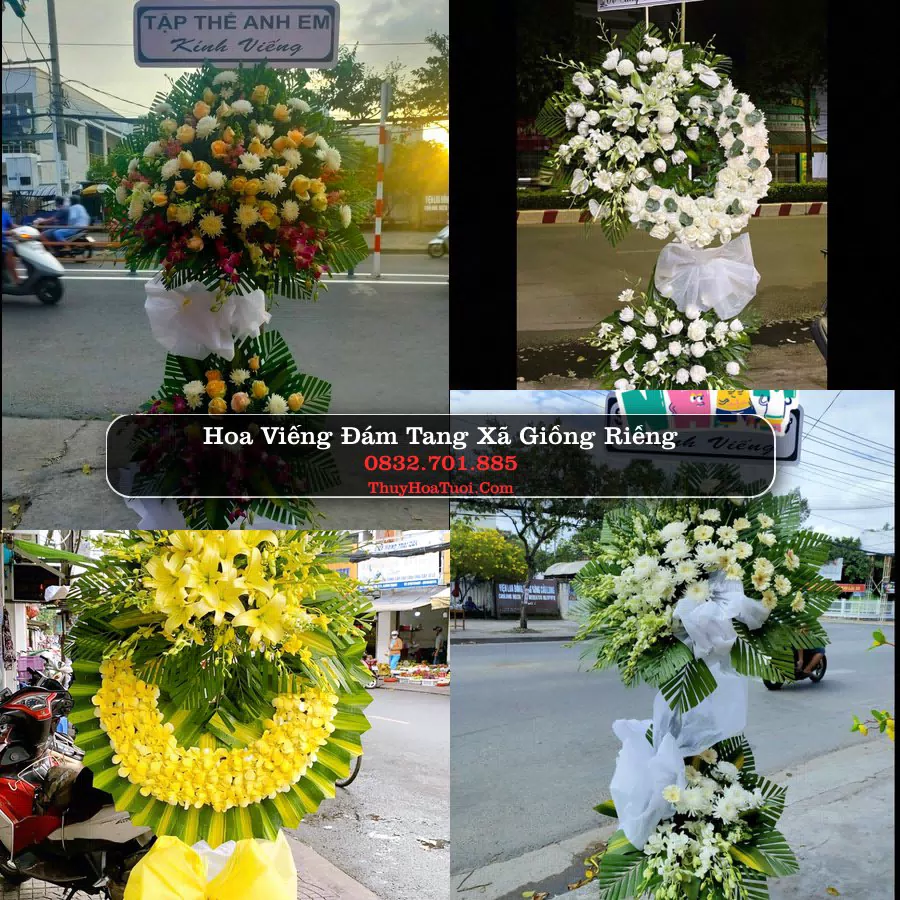 Đặt Hoa Chia Buồn tại Xã Giồng Riềng, An Giang