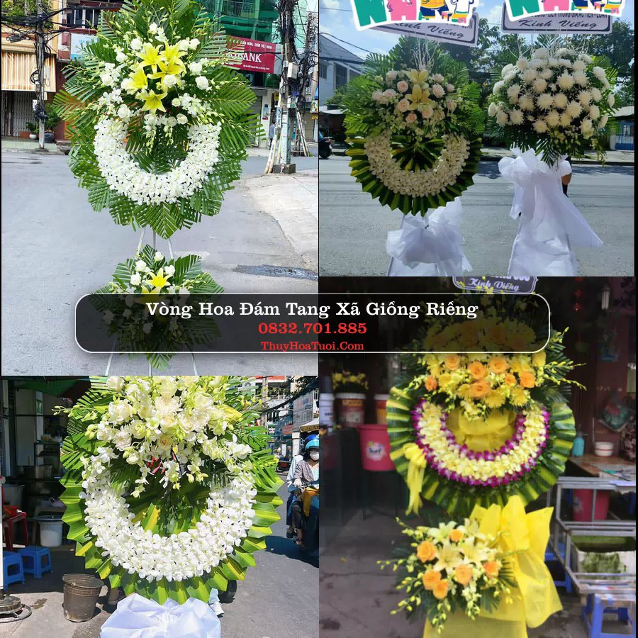 Vòng hoa chia buồn Xã Giồng Riềng - ThuyHoaTuoi.Com