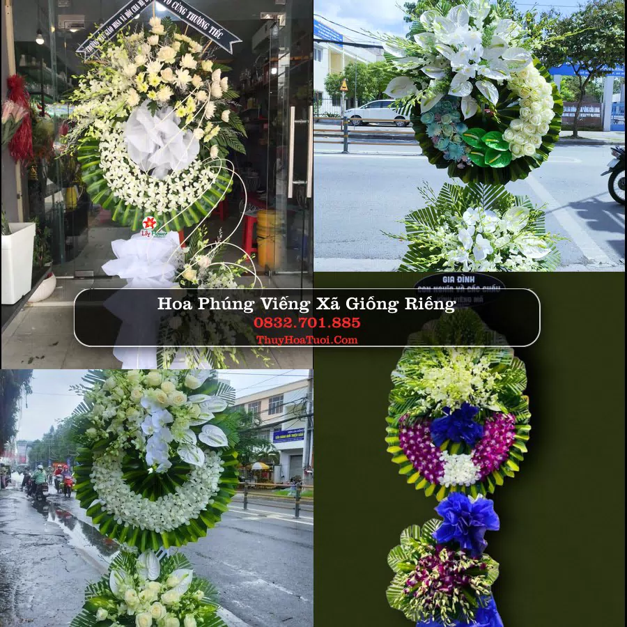 Kệ hoa tang lễ giao tại Xã Giồng Riềng, An Giang