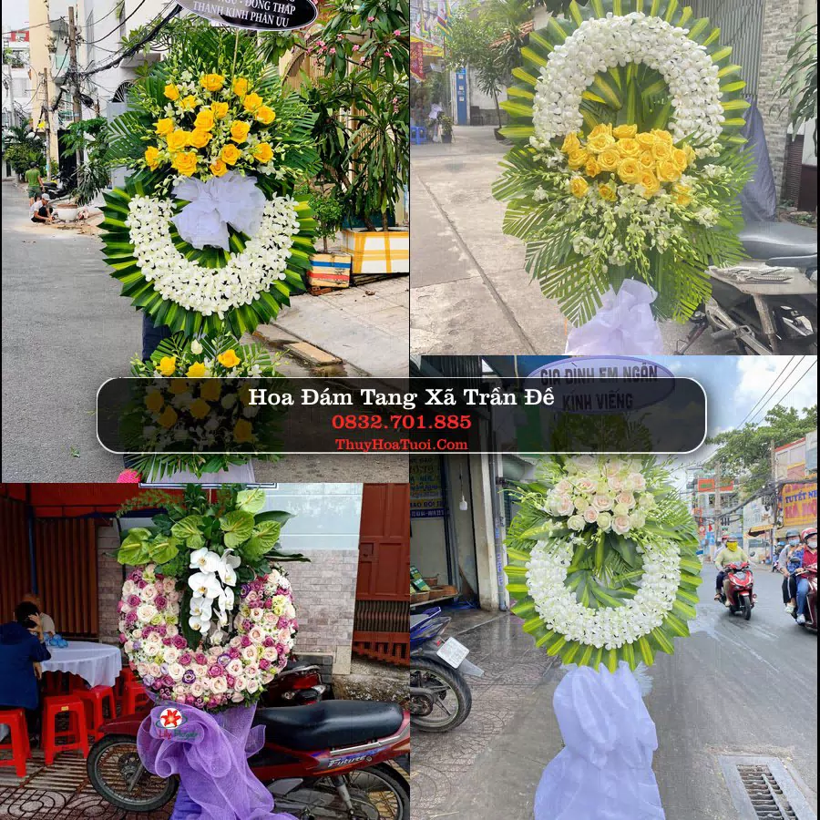 Vòng hoa chia buồn Xã Trần Đề - ThuyHoaTuoi.Com