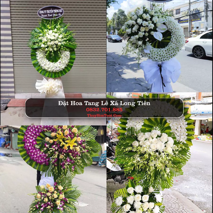 Vòng hoa chia buồn Xã Long Tiên - ThuyHoaTuoi.Com