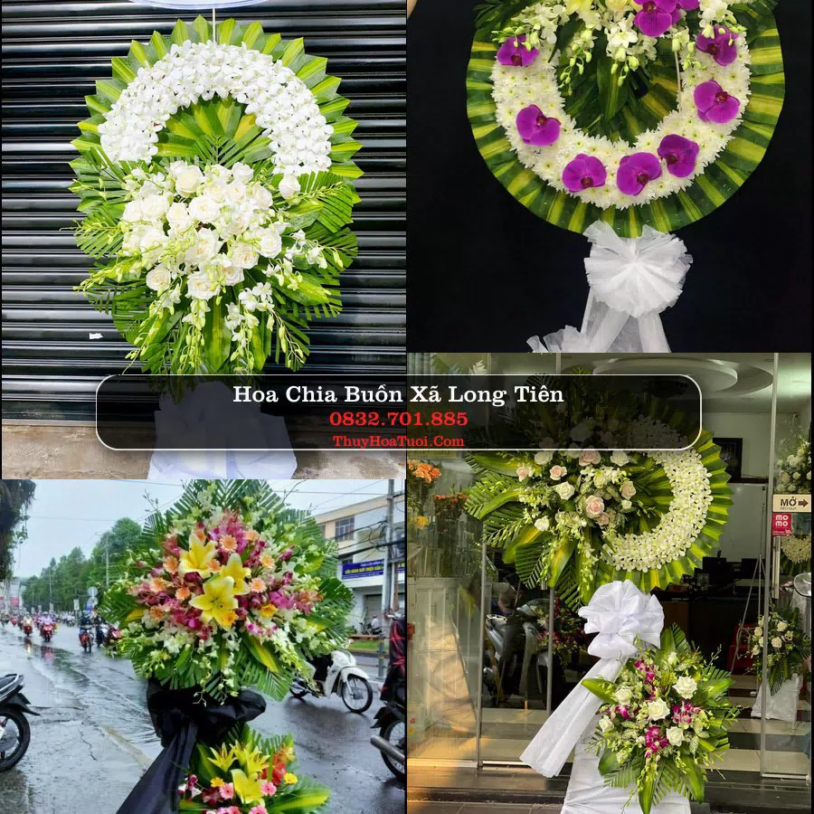 Kệ hoa tang lễ giao tại Xã Long Tiên, Đồng Tháp