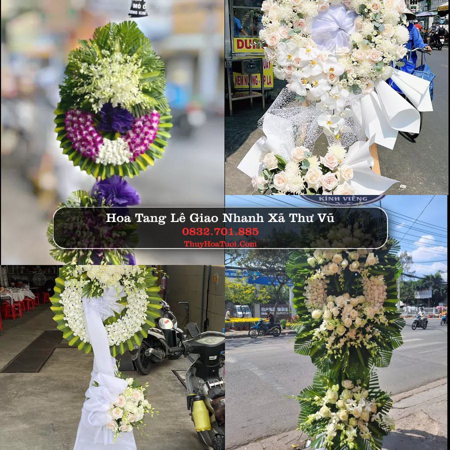 Kệ hoa tang lễ giao tại Xã Thư Vũ, Hưng Yên