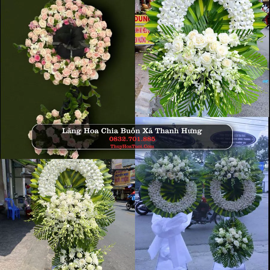 Vòng hoa chia buồn Xã Thanh Hưng - ThuyHoaTuoi.Com