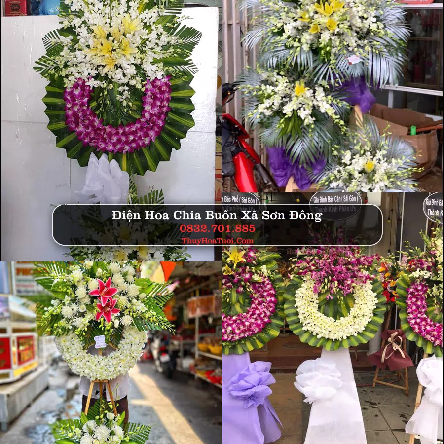 Kệ hoa tang lễ giao tại Xã Sơn Đông, Phú Thọ