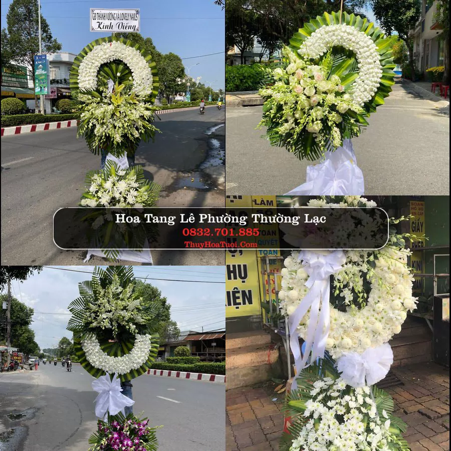 Vòng hoa chia buồn Phường Thường Lạc - ThuyHoaTuoi.Com