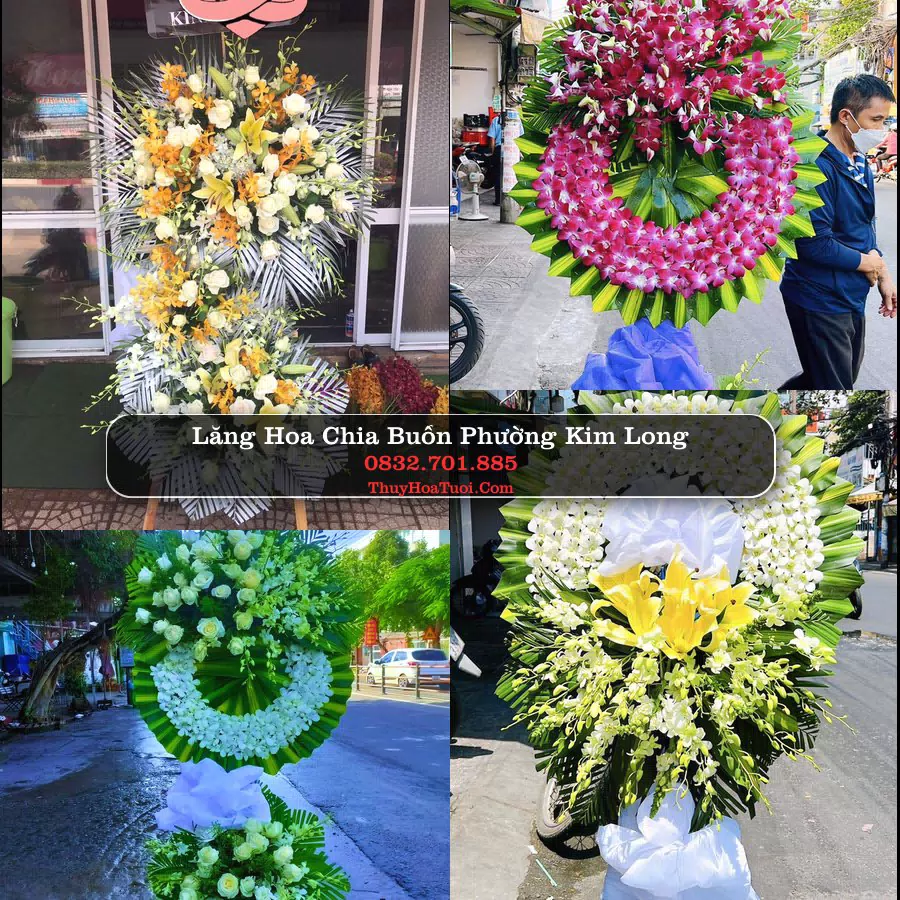 Kệ hoa tang lễ giao tại Phường Kim Long, Huế