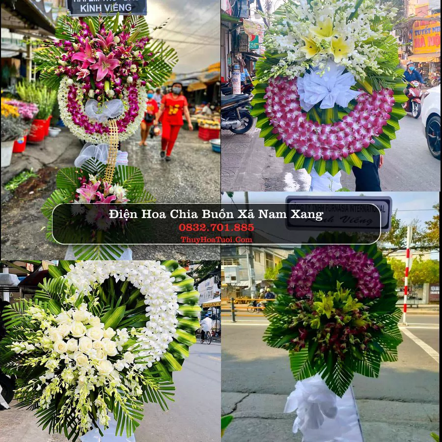 Vòng hoa chia buồn Xã Nam Xang - ThuyHoaTuoi.Com