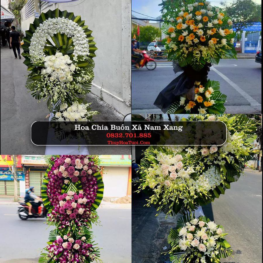 Kệ hoa tang lễ giao tại Xã Nam Xang, Ninh Bình