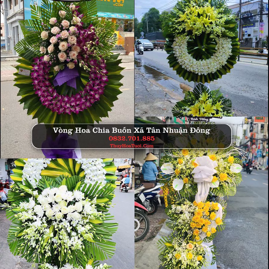 Đặt Vòng Hoa Chia Buồn tại Xã Tân Nhuận Đông, Đồng Tháp