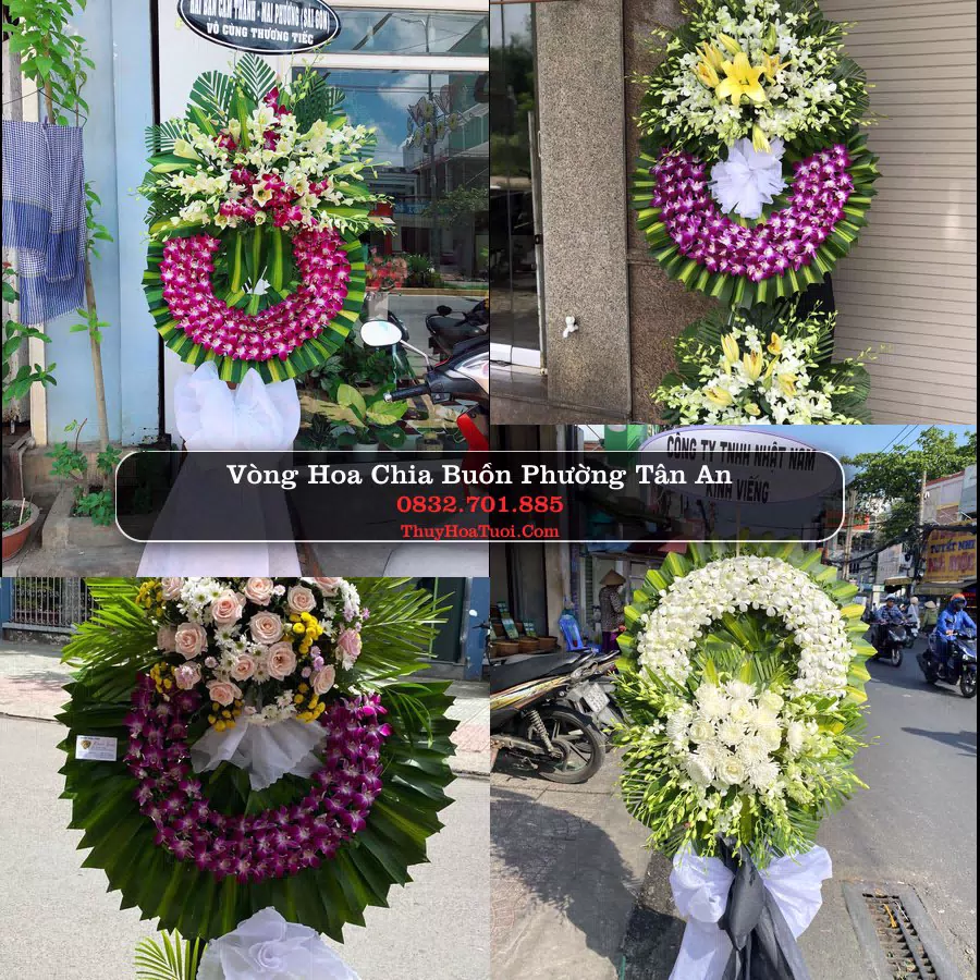 Vòng hoa chia buồn Phường Tân An - ThuyHoaTuoi.Com