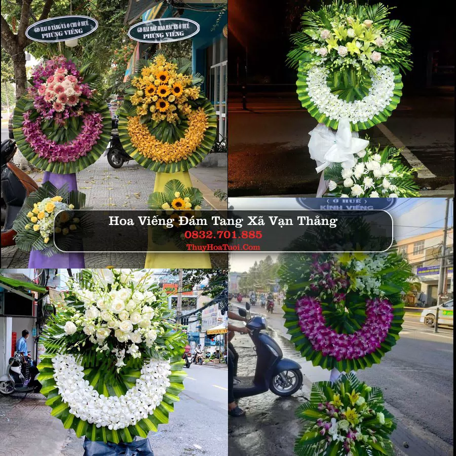 Vòng hoa chia buồn Xã Vạn Thắng - ThuyHoaTuoi.Com