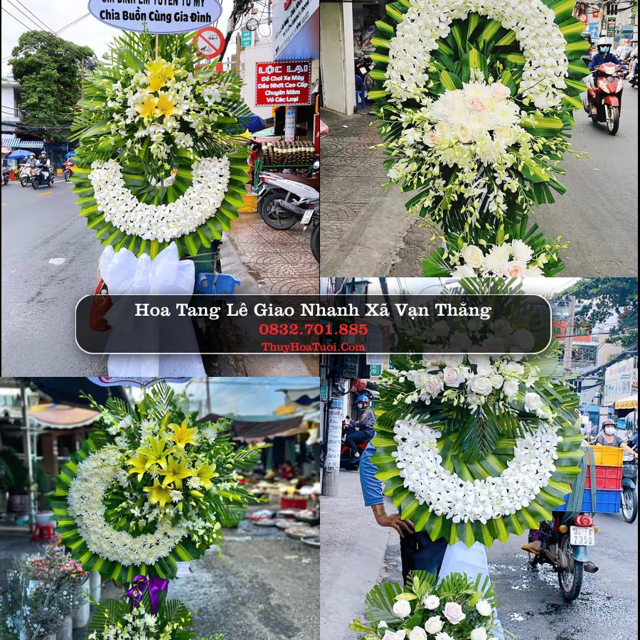 Kệ hoa tang lễ giao tại Xã Vạn Thắng, Ninh Bình