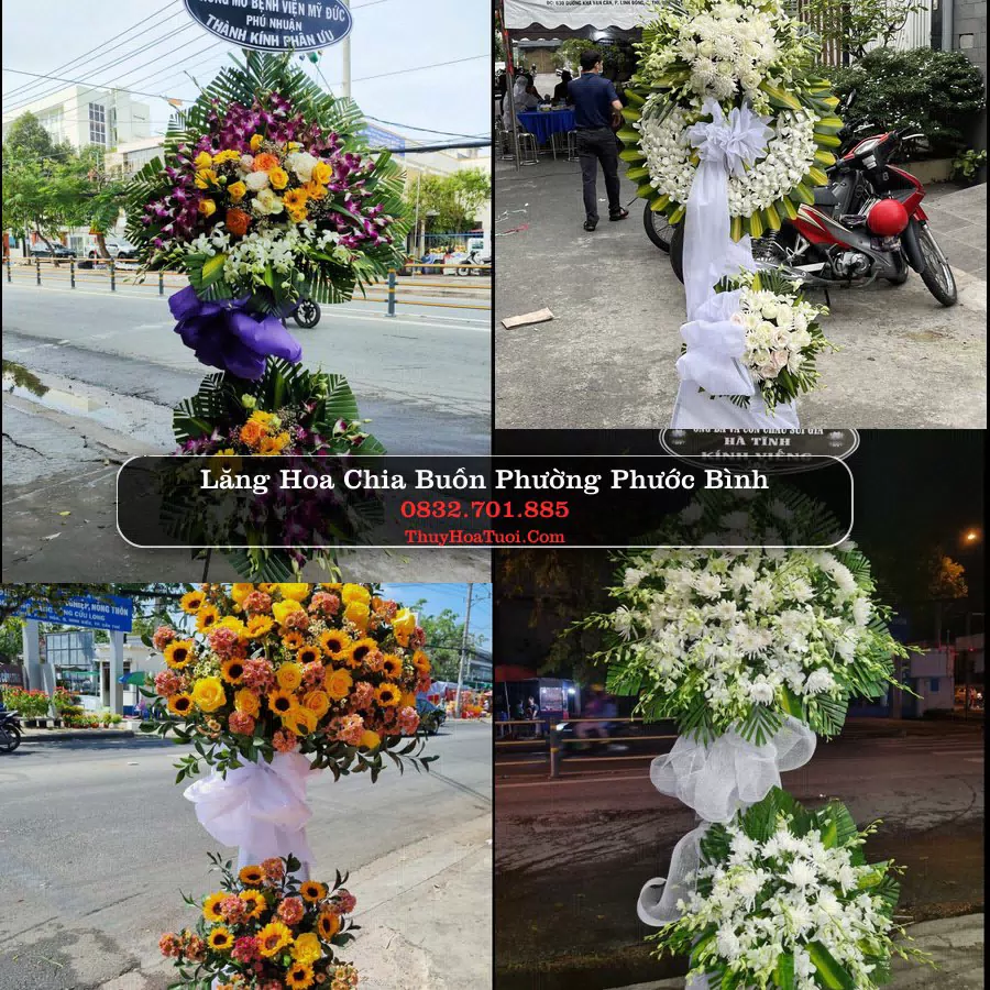 Vòng hoa chia buồn Phường Phước Bình - ThuyHoaTuoi.Com