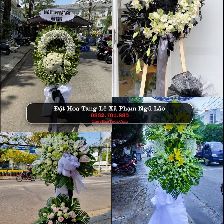 Vòng hoa chia buồn Xã Phạm Ngũ Lão - ThuyHoaTuoi.Com