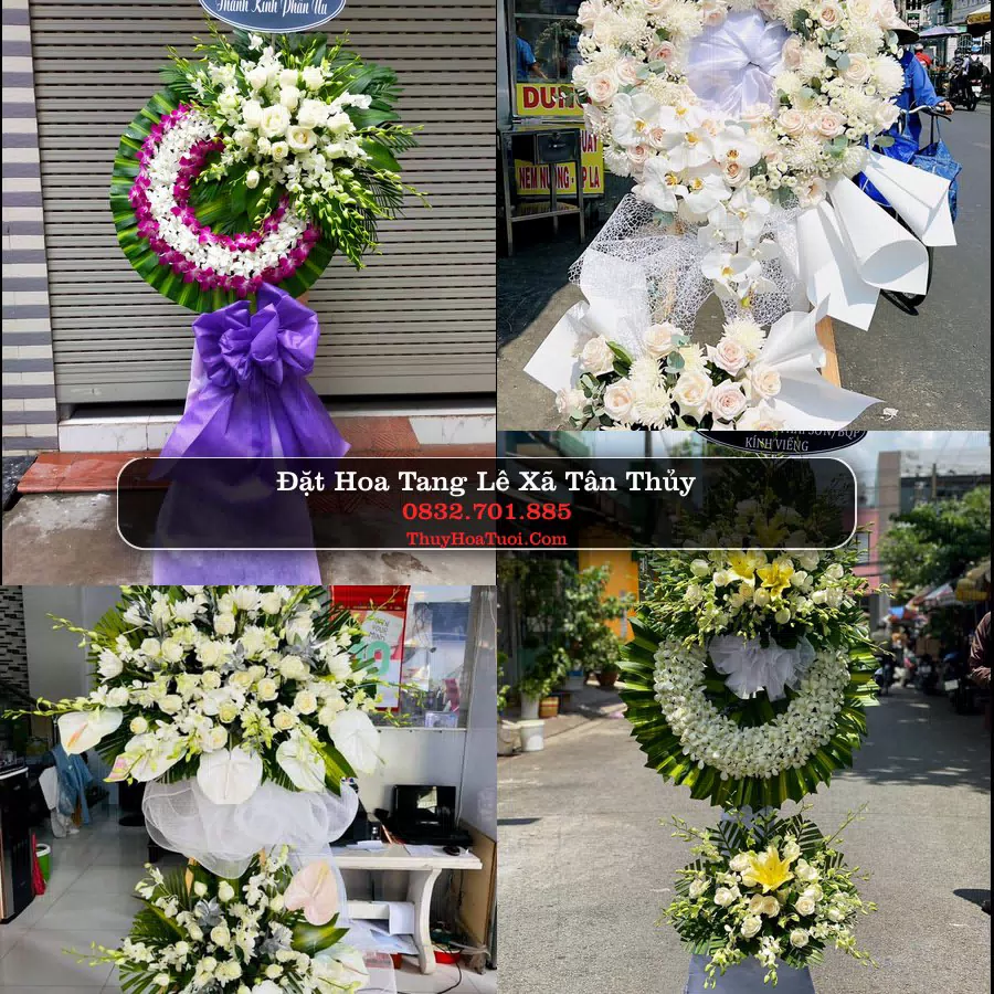 Vòng hoa chia buồn Xã Tân Thủy - ThuyHoaTuoi.Com